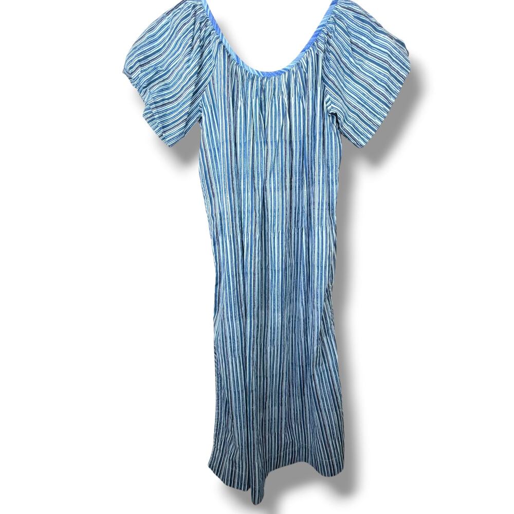 Free People free-est NWOT Waymar Co-Ord Ocean Combo Blue Relaxed Tunic Set XS - Picture 8 of 12